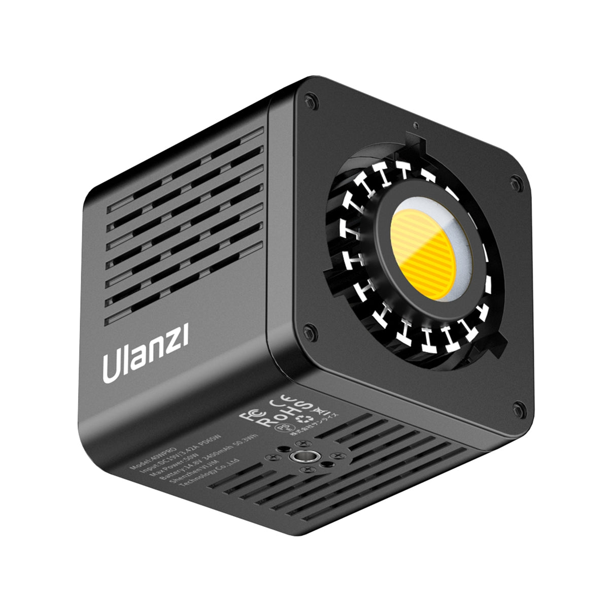 Ulanzi 40W PRO COB Lamp Bi-Color met accu & USB-C - tot 50W - Videoverlichting