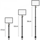 VIJIM LS01 uitschuifbaar lampstatief met tafelklem - Vaste statieven