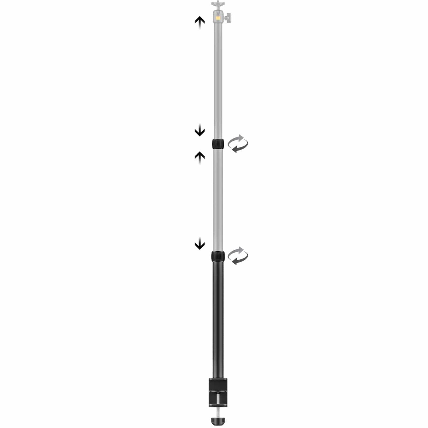 VIJIM LS01 extendable lamp stand with table clamp