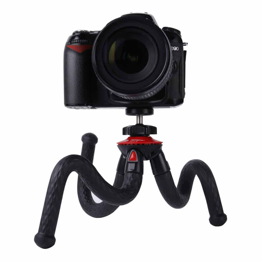 Fotopro Flexibel Statief XL met telefoonhouder, GoPro-mount en Bluetooth afstandsbediening UFO2 - Flexibele statieven