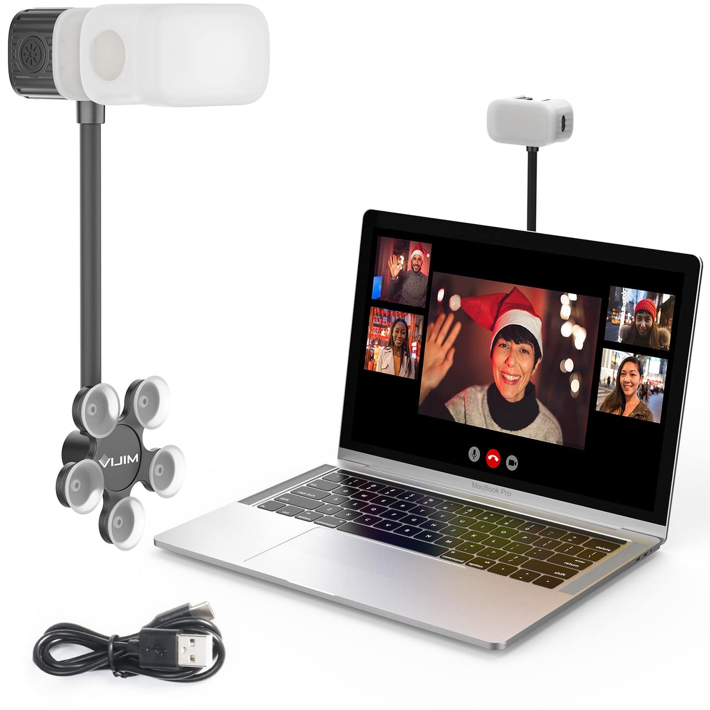 VIJIM CL12 Mini Video Light with Suction Mount for Video Calling