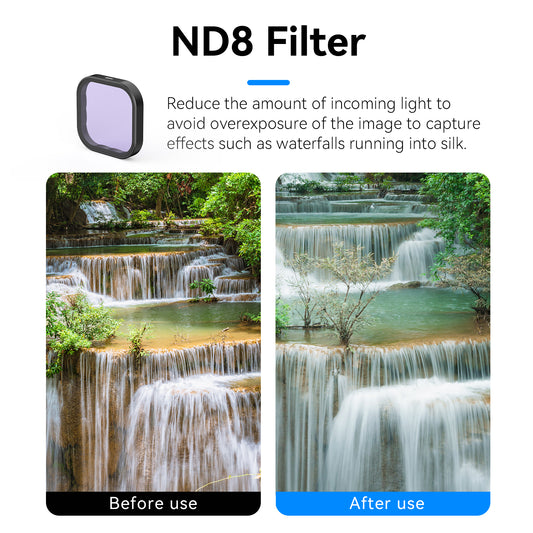 Telesin Lens Filter Kit voor GoPro Hero 13 - CPL+ND8/16/32 - GoPro filters