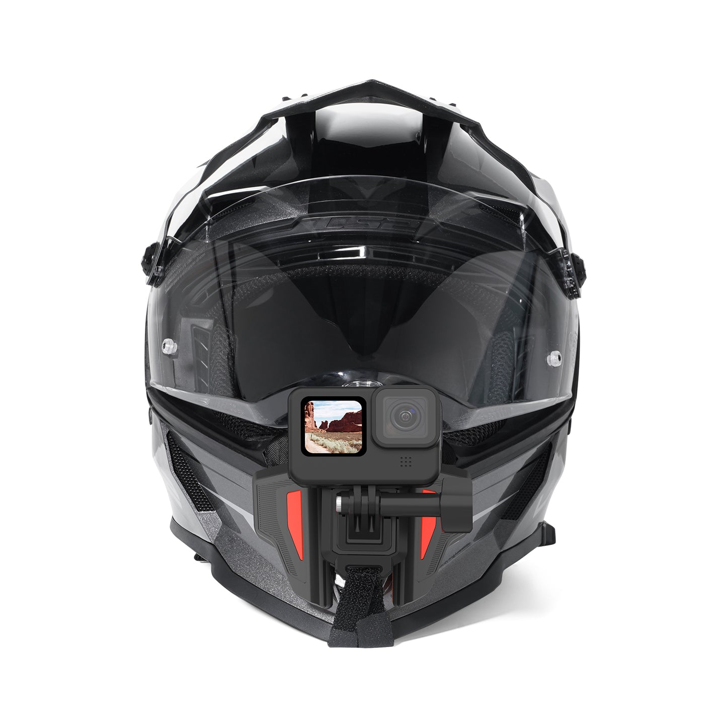 Telesin Premium Helmet Mount / helmbevestiging - Oranje - GoPro-accessoires