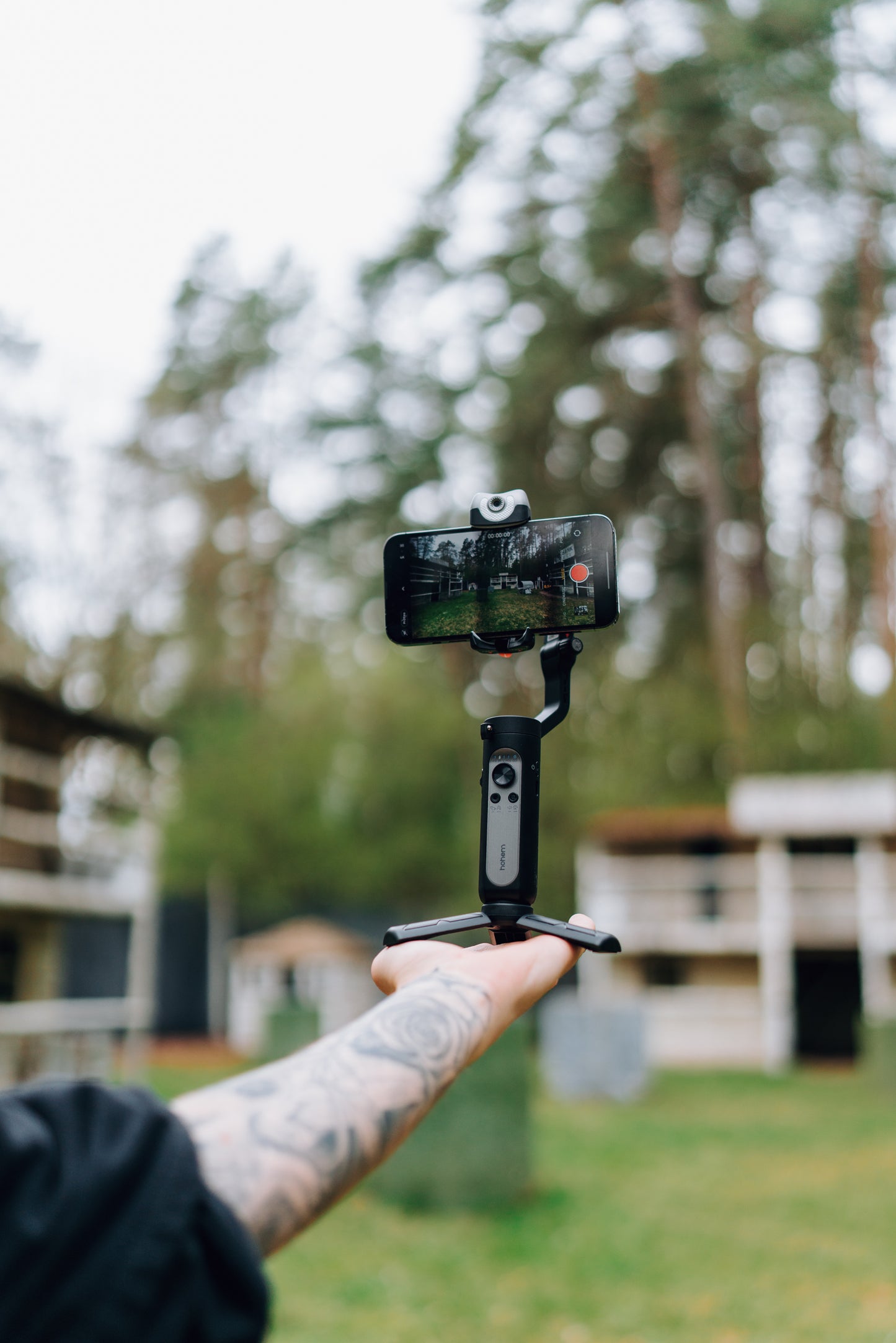 Hohem iSteady V2S smartphone gimbal met AI-sensor en lampje - Gimbals