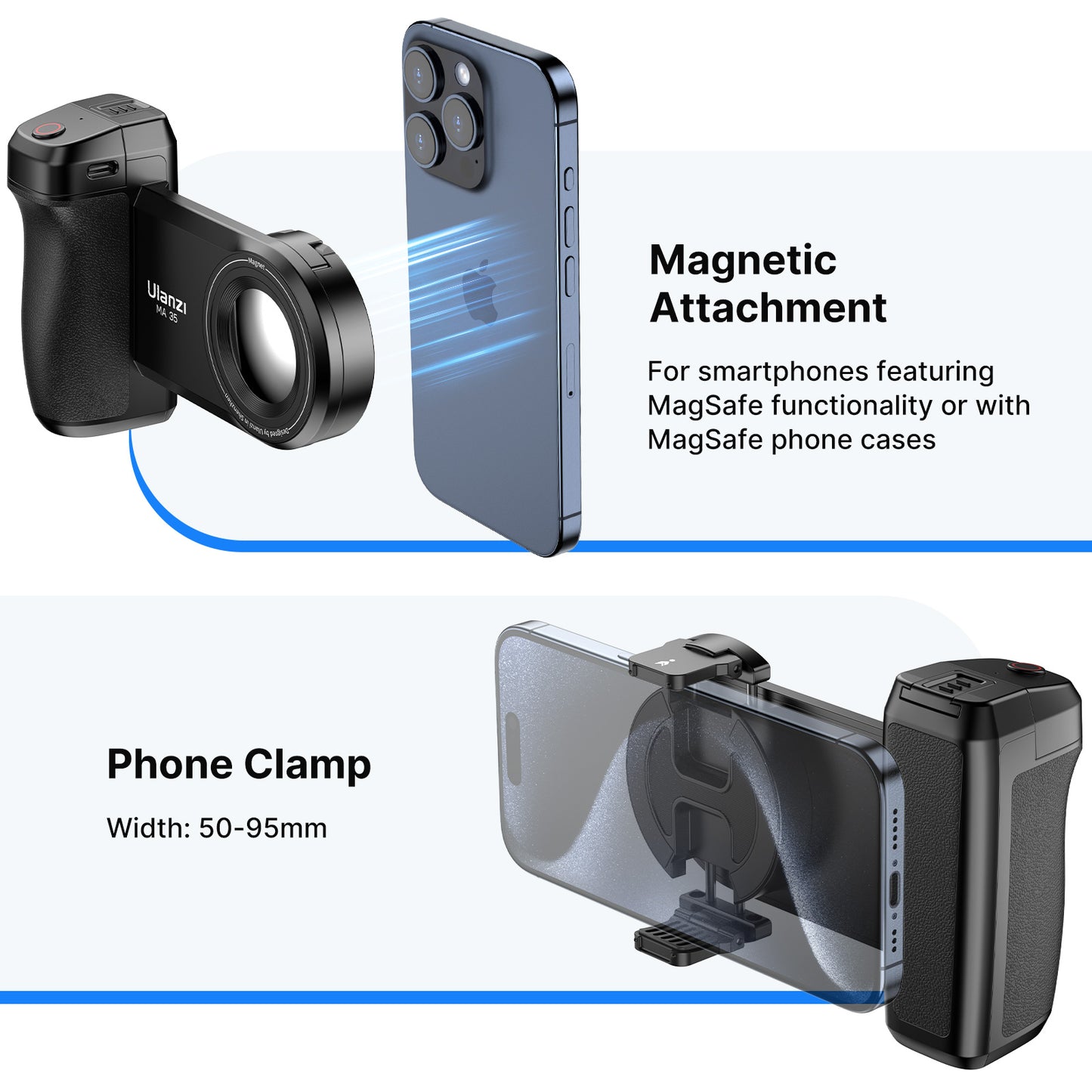 Ulanzi MA35 Magnetische Smartphone Grip - Handgrips