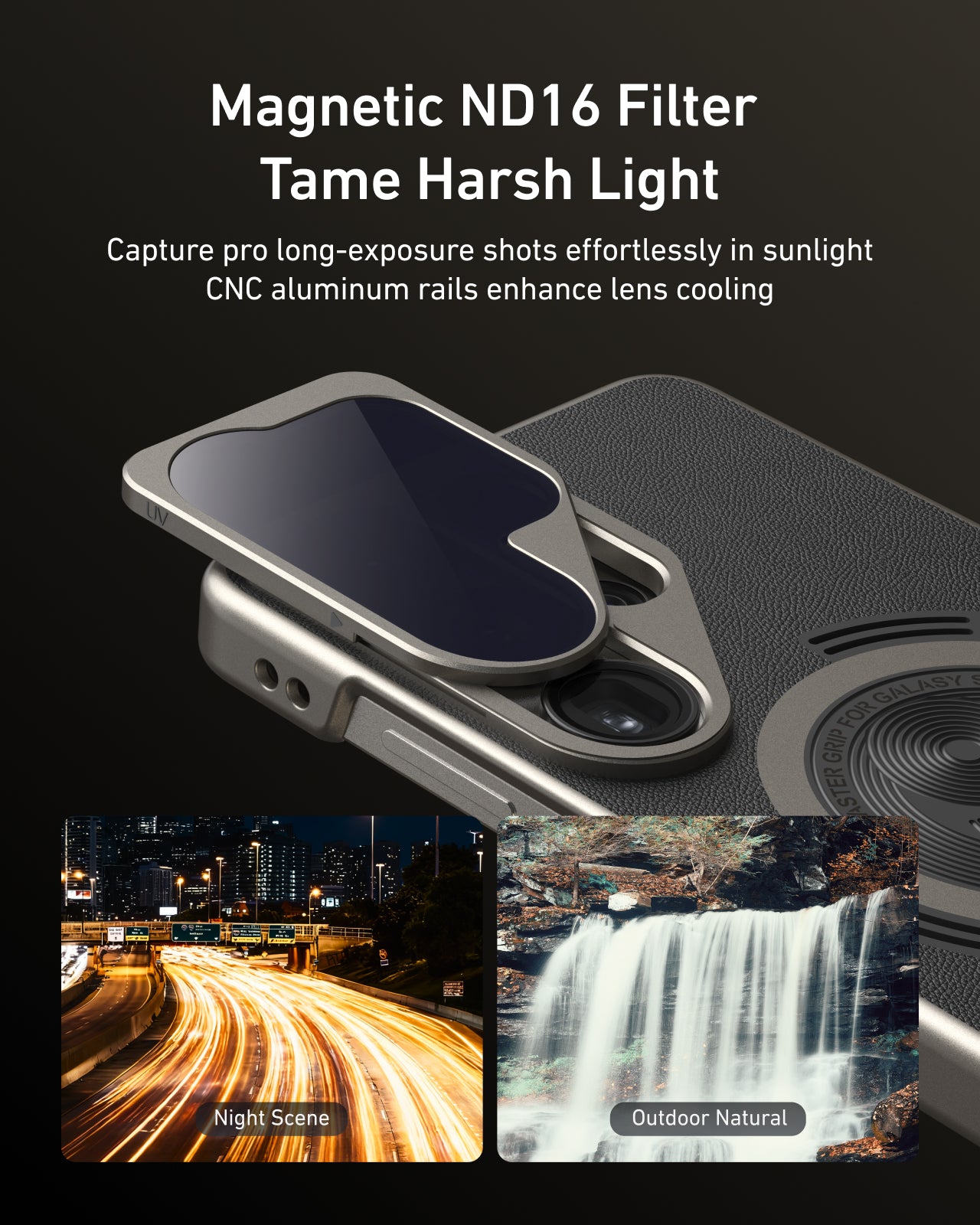 Telesin Master Grip for Samsung S26 Ultra - Creator Combo with lamp and filter - Black