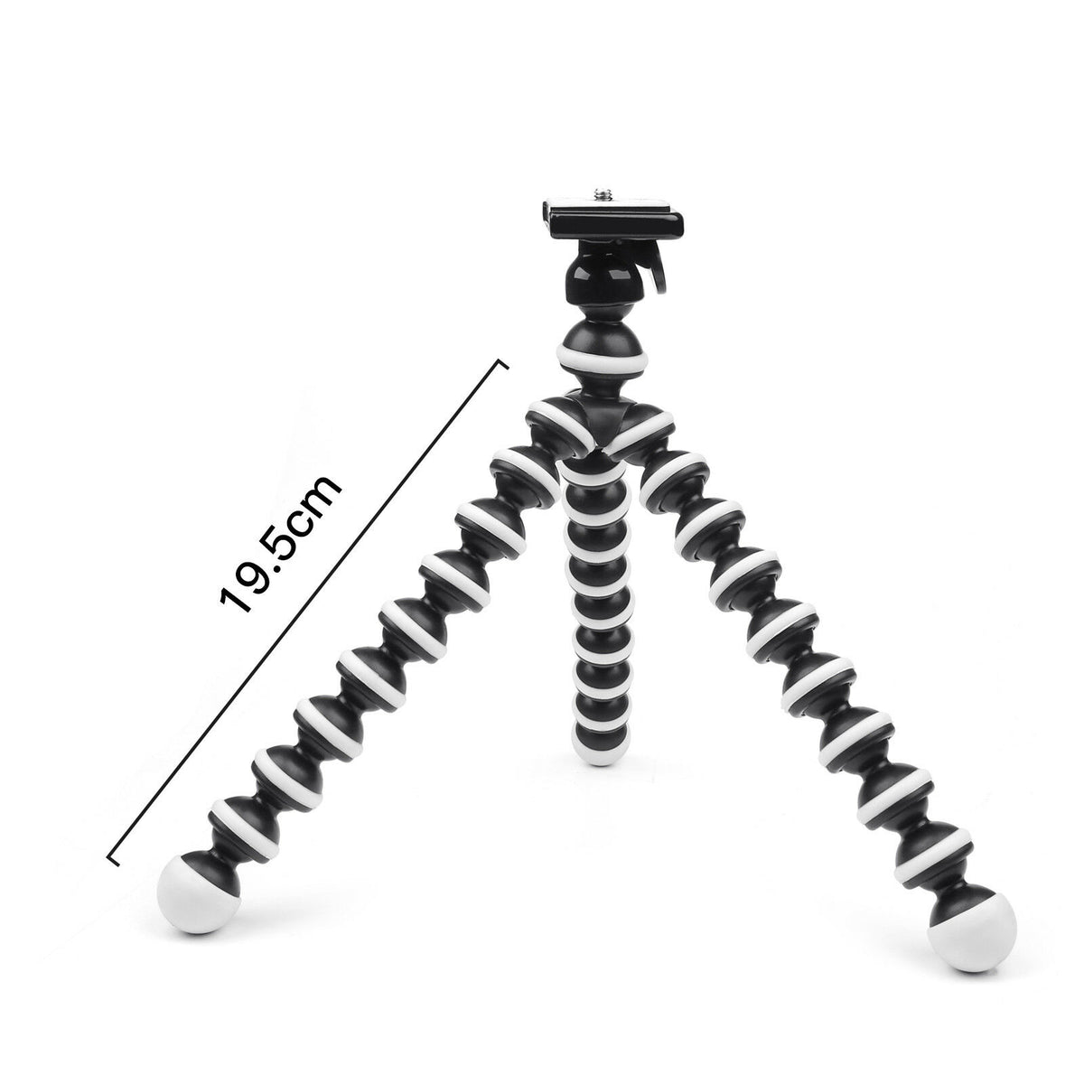 Flexible mini tripod with extra flexible legs - Medium - Magnetic phone holder