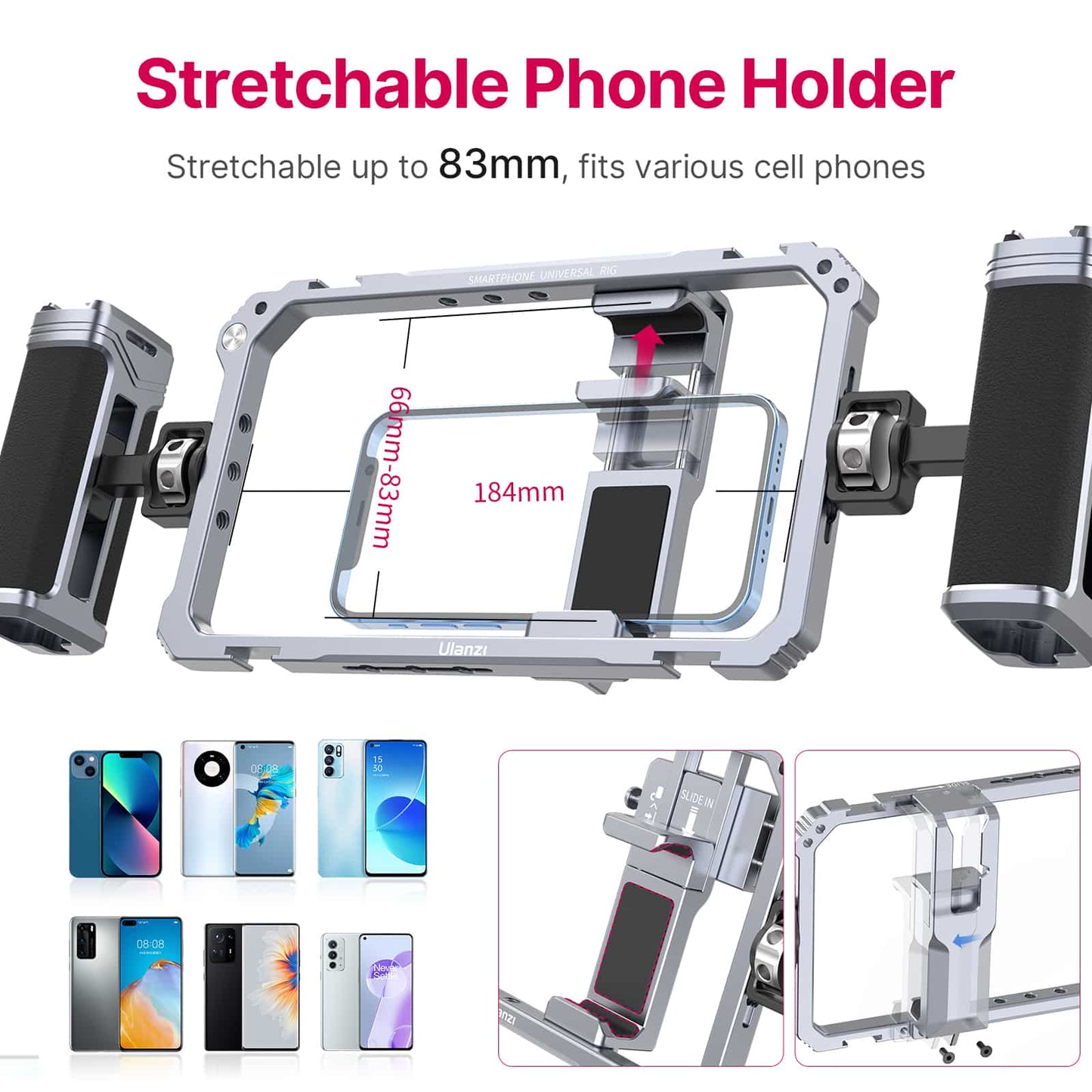 Ulanzi Smartphone Rig with handgrips - Metal