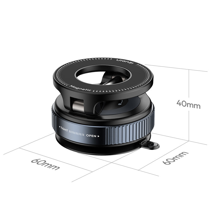 Ulanzi SK-25 MagMount Zuignap-houder voor smartphone - Magnetisch - Telefoonhouders