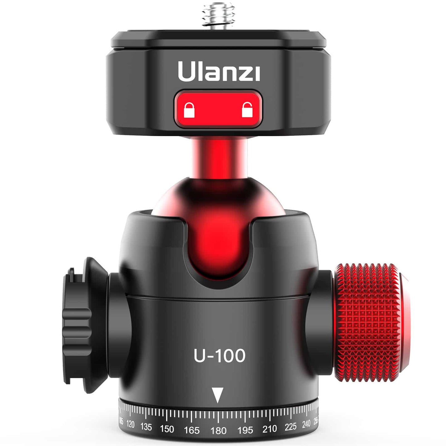 Ulanzi U-100 rotating tripod head with ball head and Cold Shoe mount