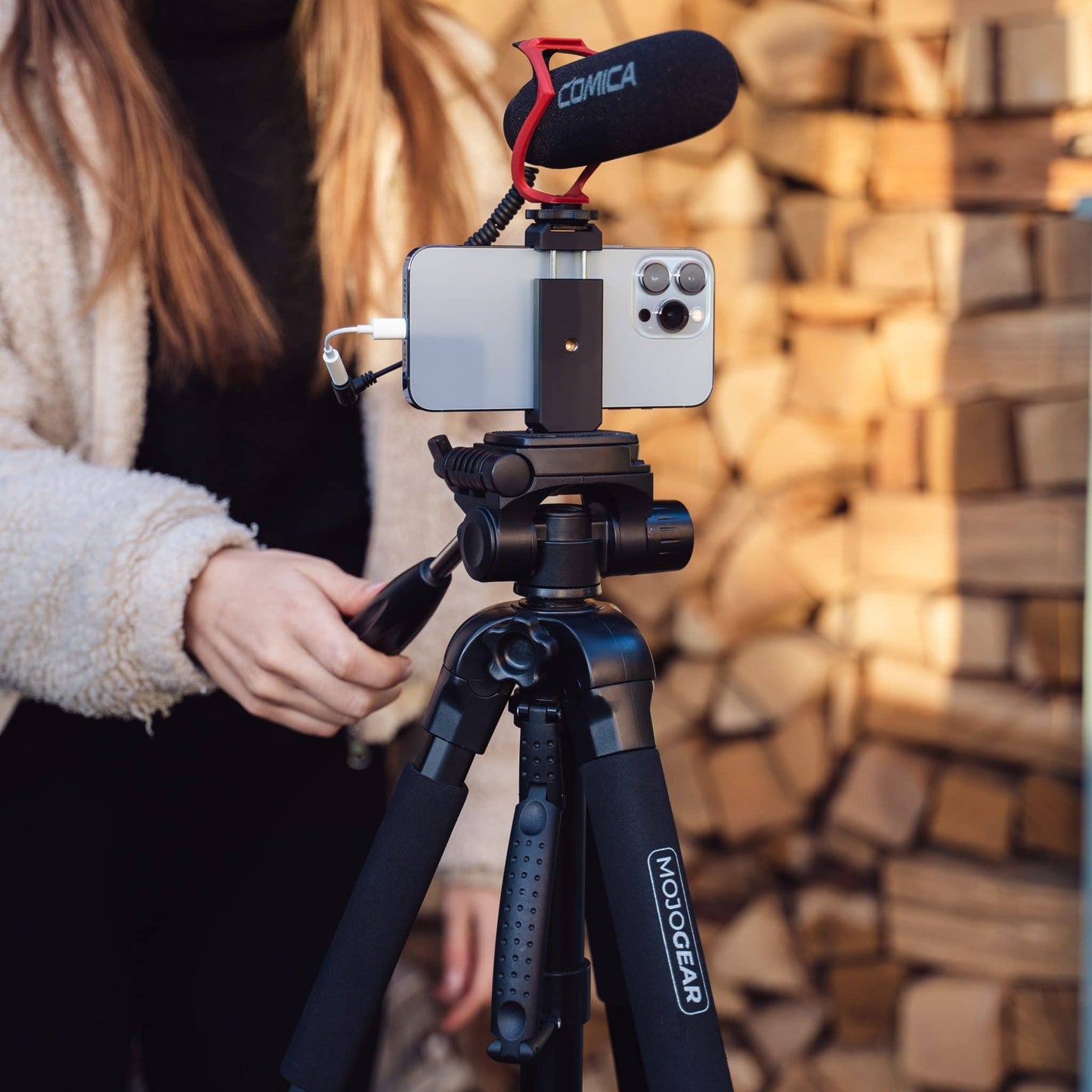 MOJOGEAR 177 cm 2-in-1 tripod: tripod and monopod