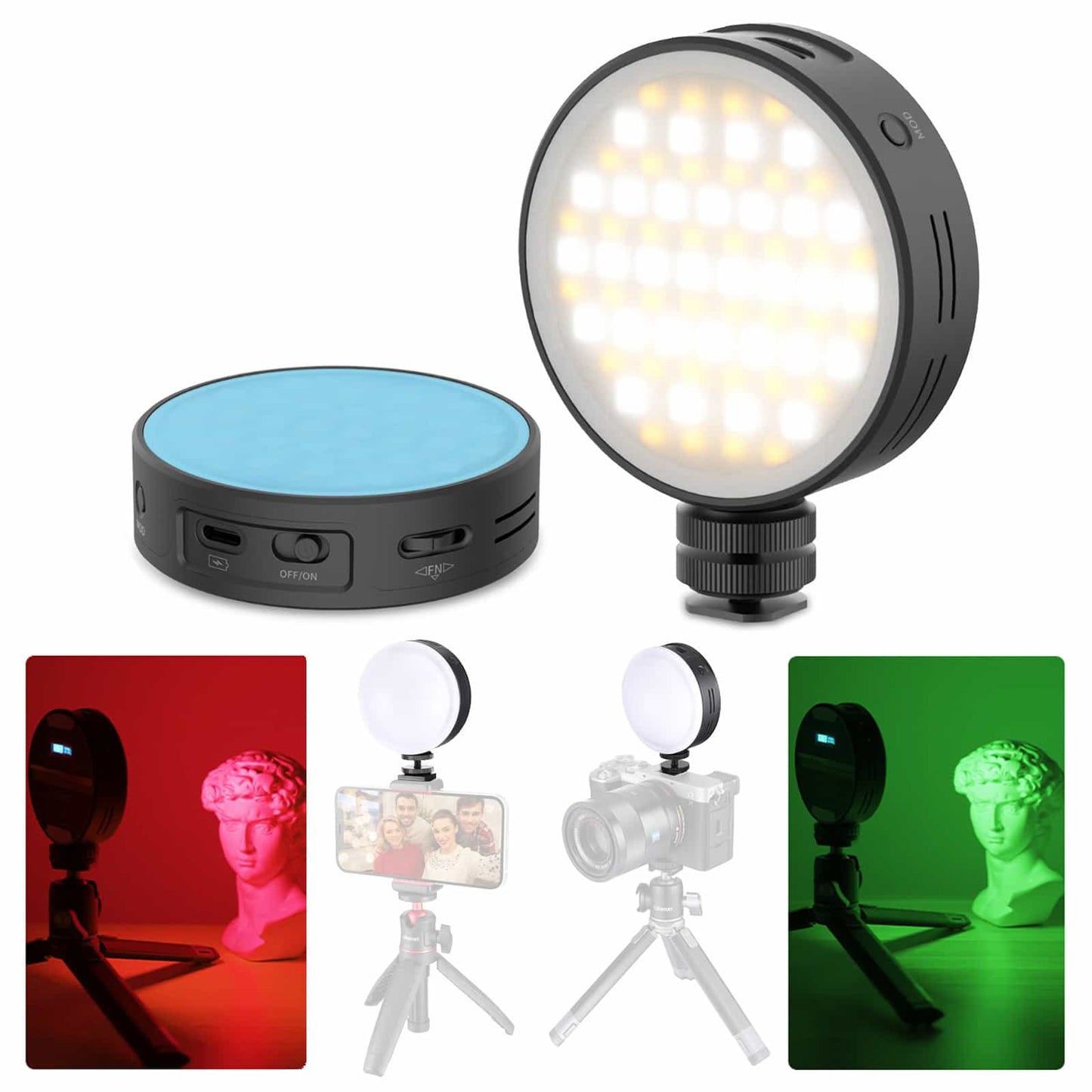 Ulanzi R66 Multi Color RGB LED Video Light for Camera and Smartphone