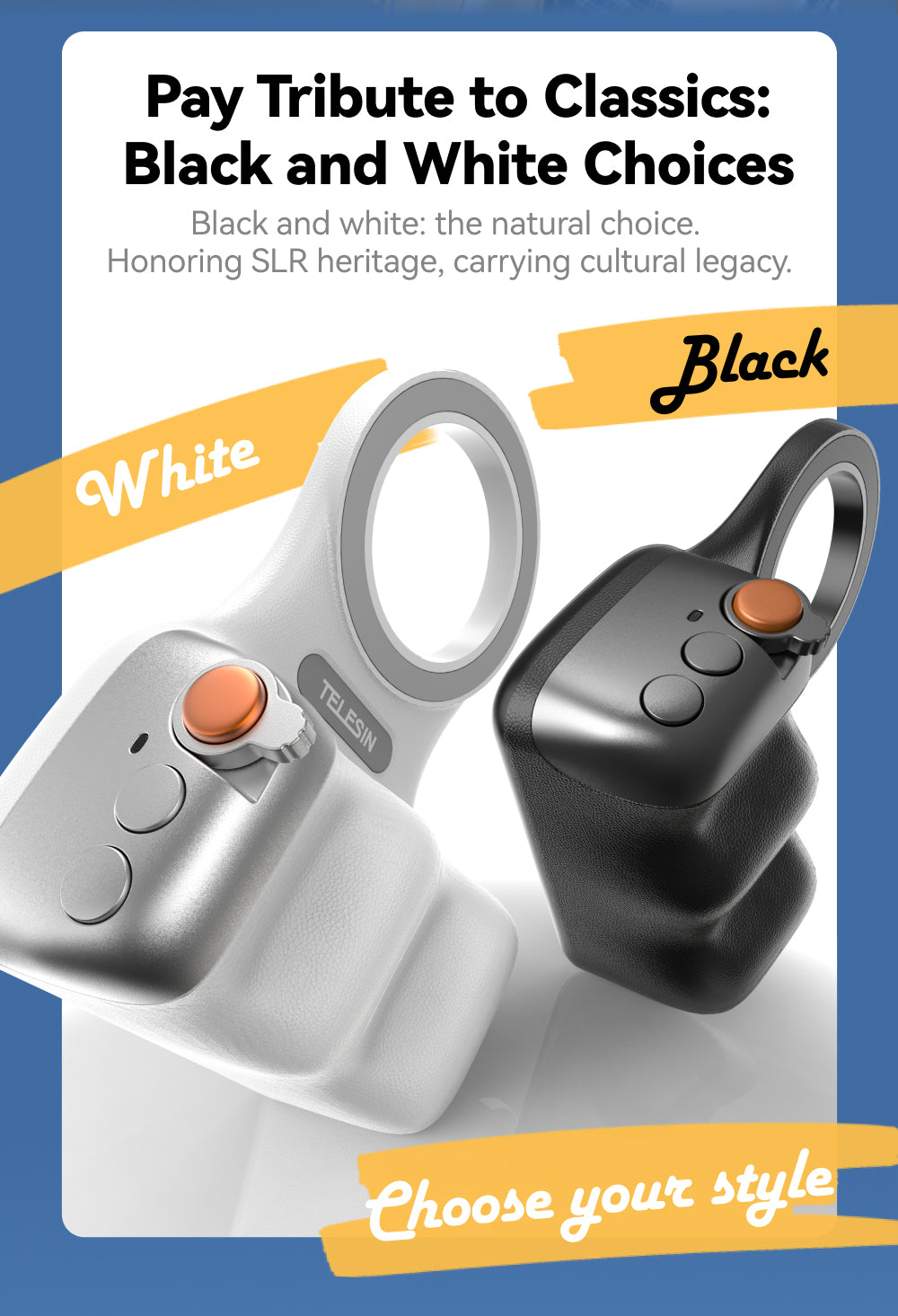 Telesin Fun Shot Magnetic Grip 2 - Black