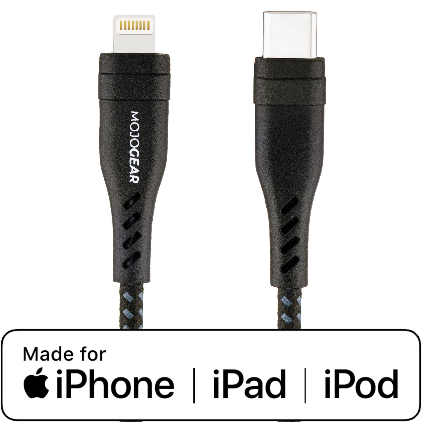 MOJOGEAR Apple Lightning to USB-C cable extra strong