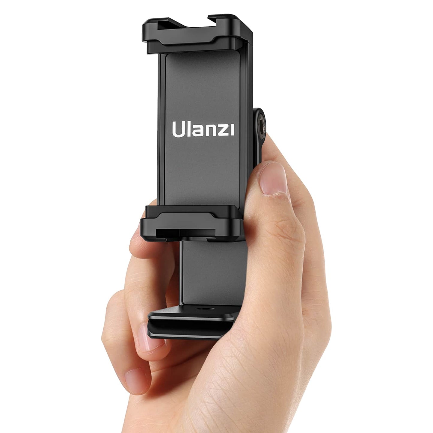 Ulanzi ST-22 360º draaibare en kantelbare telefoonhouder voor statief - met 2 Cold Shoe Mounts - Telefoonhouders