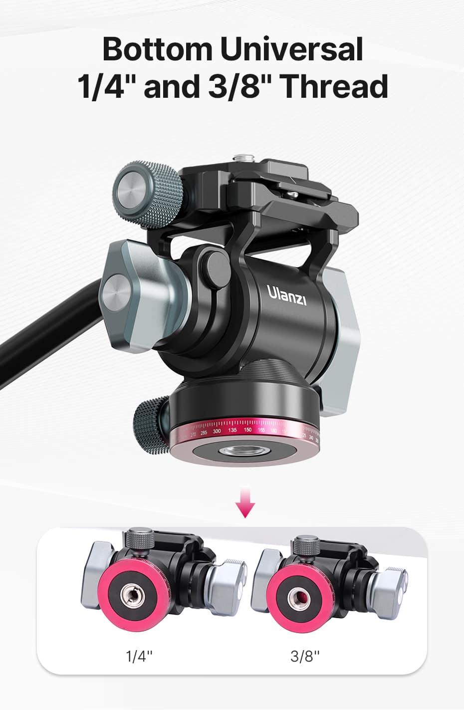 Ulanzi U-190 Fluid Tripod Head Hydraulic