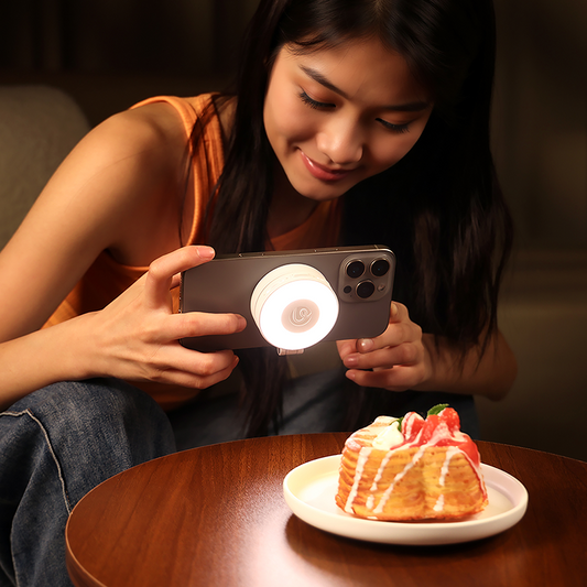 Ulanzi LM23 Smartphone Ring Light V2 met Magsafe - Wit - Videoverlichting