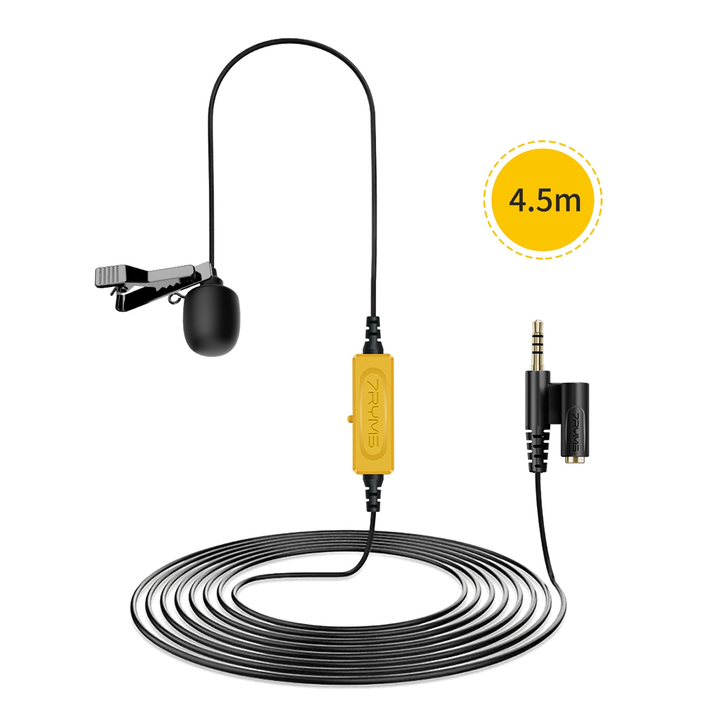 7RYMS S.LAV 01 Lavalier Microfoon (4.5 m.) - Speldmicrofoons