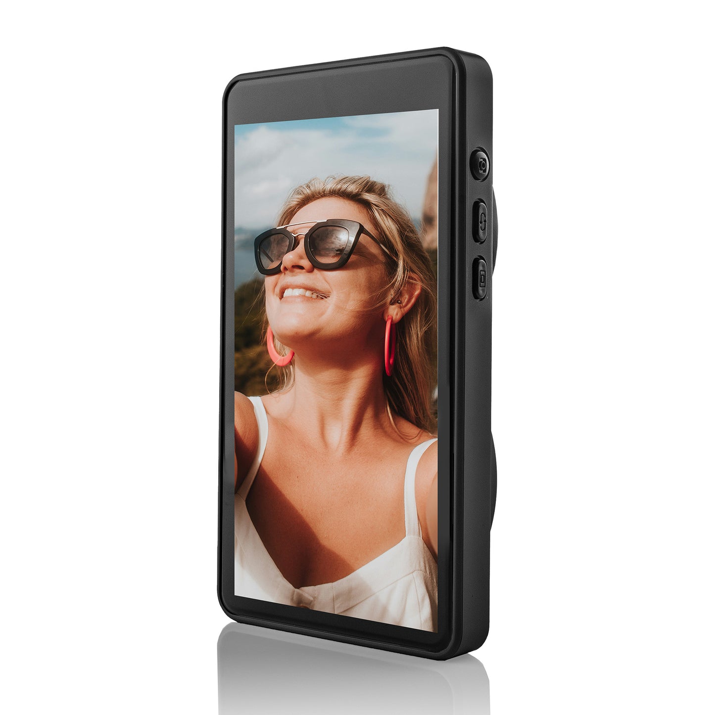 MOJOGEAR VS3 Selfie Vlog Monitor Wireless + Wired - Black