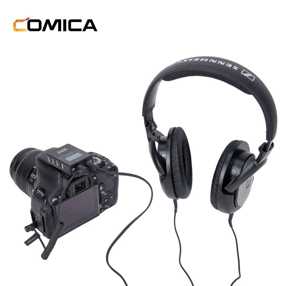 Comica BoomX-D D1 wireless microphone set with 1 transmitter and receiver for camera and smartphone