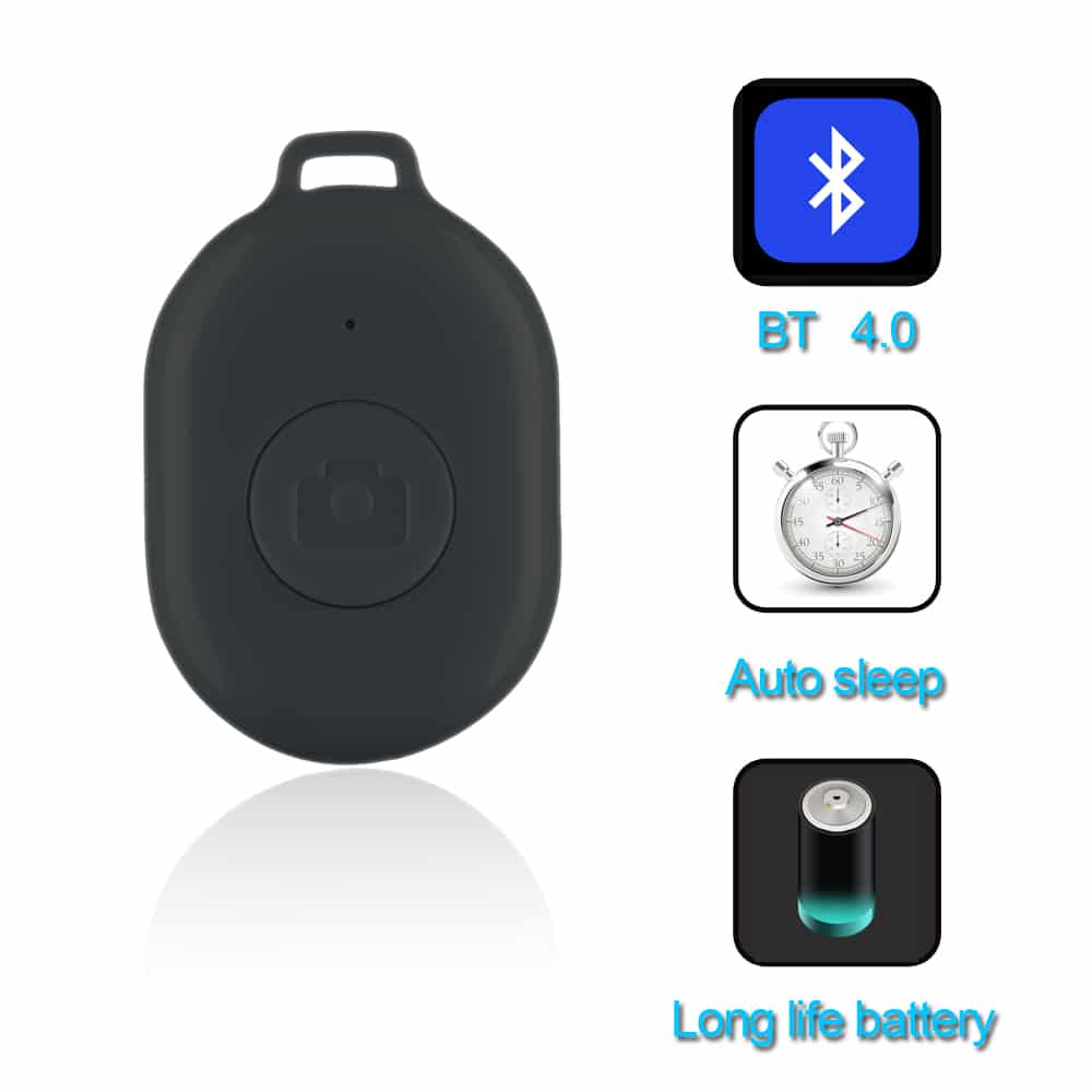 Bluetooth remote shutter afstandsbediening voor smartphone camera - compact - diverse kleuren