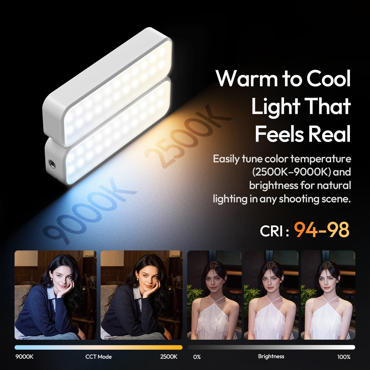 Ulanzi FOLD8 opvouwbare pocket tube light RGB - Cameralampen