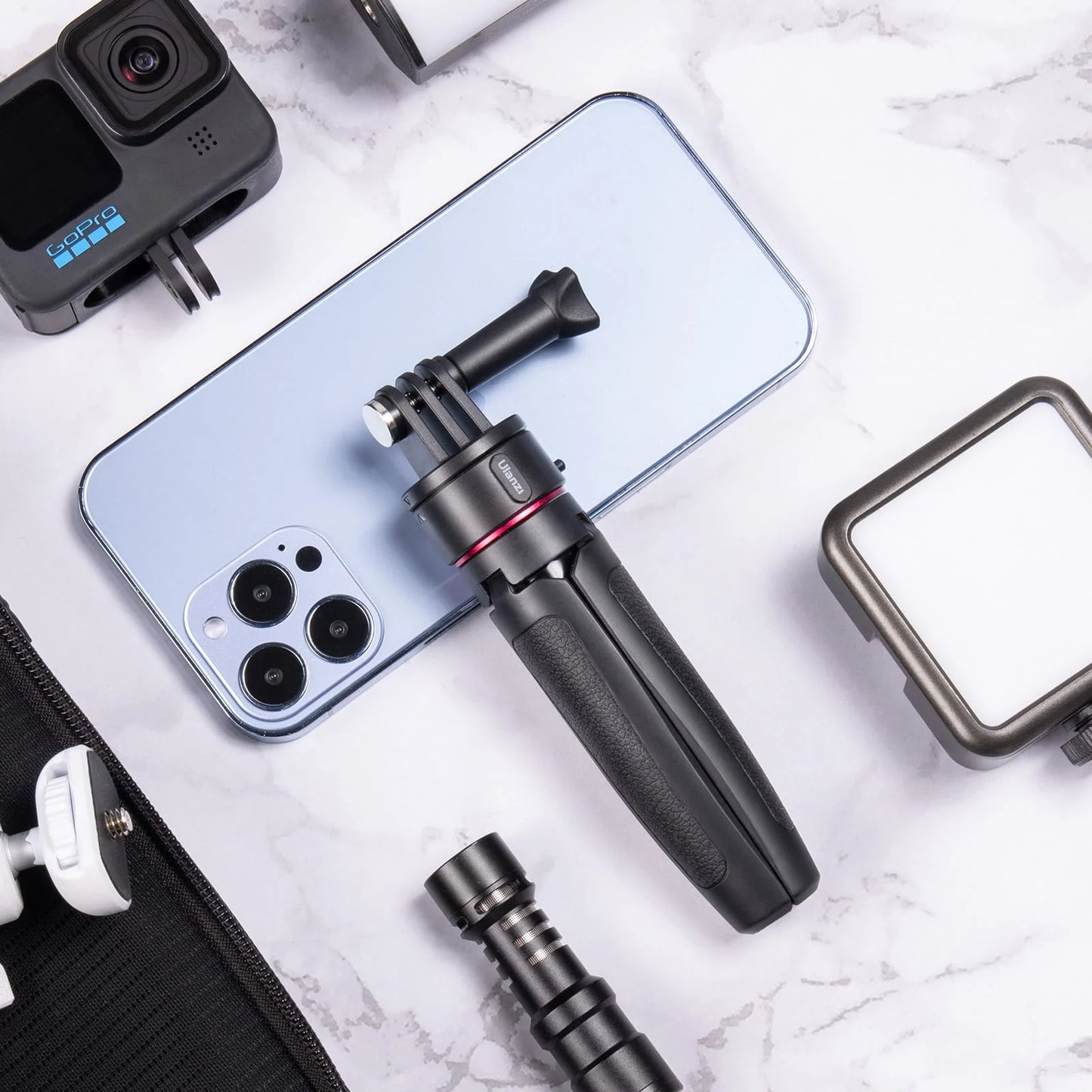 Ulanzi Go Quick II tripod: Magnetische GoPro Tripod &amp; Selfie Stick - GoPro Tripods