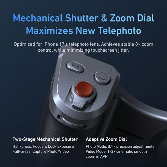 Telesin Master Grip voor iPhone 17 Pro - Standard Kit - Handgrips