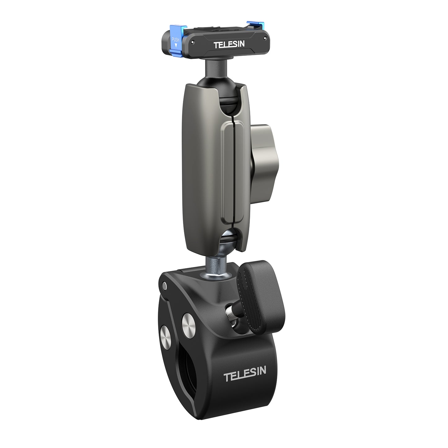 Telesin Tube Clamp voor DJI Osmo Action 3/4/5/6 - Grijs - GoPro Mounts