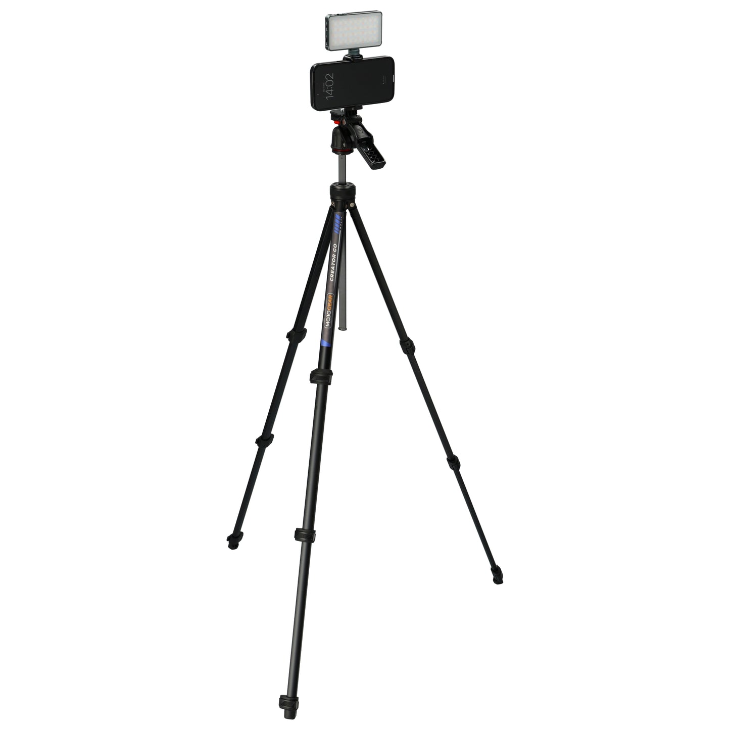 MOJOGEAR Creator GO KIT - Lichtgewicht reisstatief met Video Head & MagSafe mount 153 cm - Statieven en toebehoren