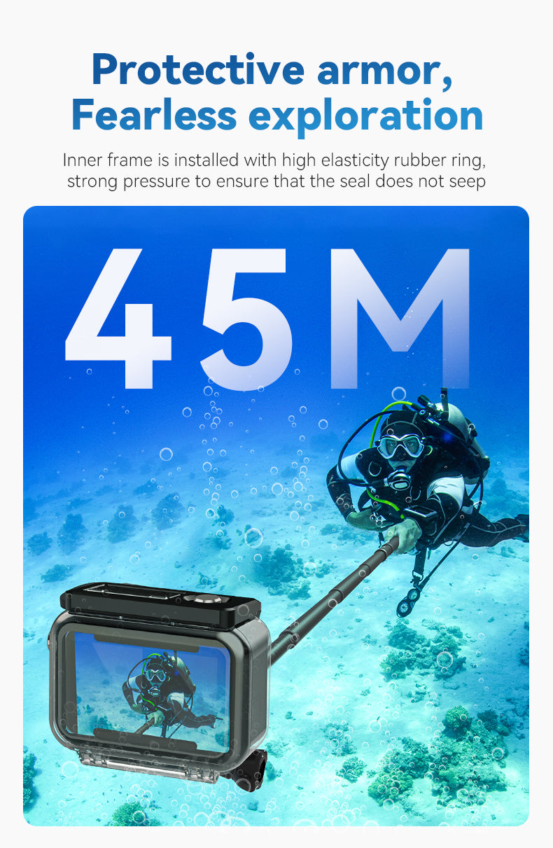 Telesin waterproof cage for DJI Osmo Action 3/4/5