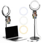 VIJIM K6 Desktop Bi-Color Ring lamp with tripod and phone holder