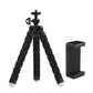Flexibel mini-statief met schuimrubber poten KIT: incl. telefoonhouder, bluetooth remote, GoPro-adapter & opbergzakje - Flexibele statieven
