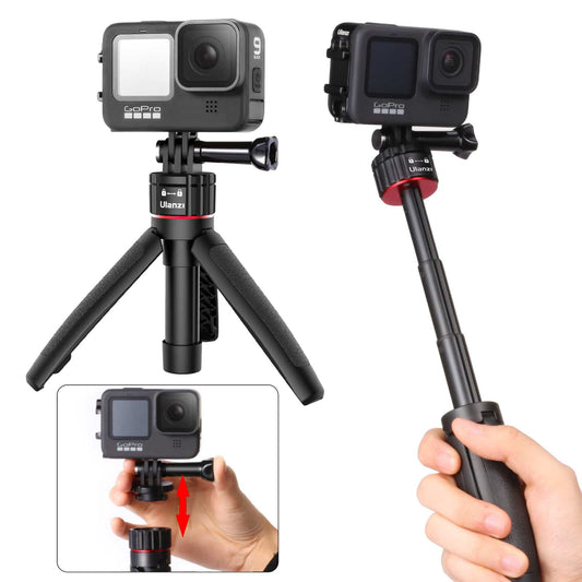 Ulanzi MT-31 GoPro vlog tripod, handle & selfie stick - with quick release mount