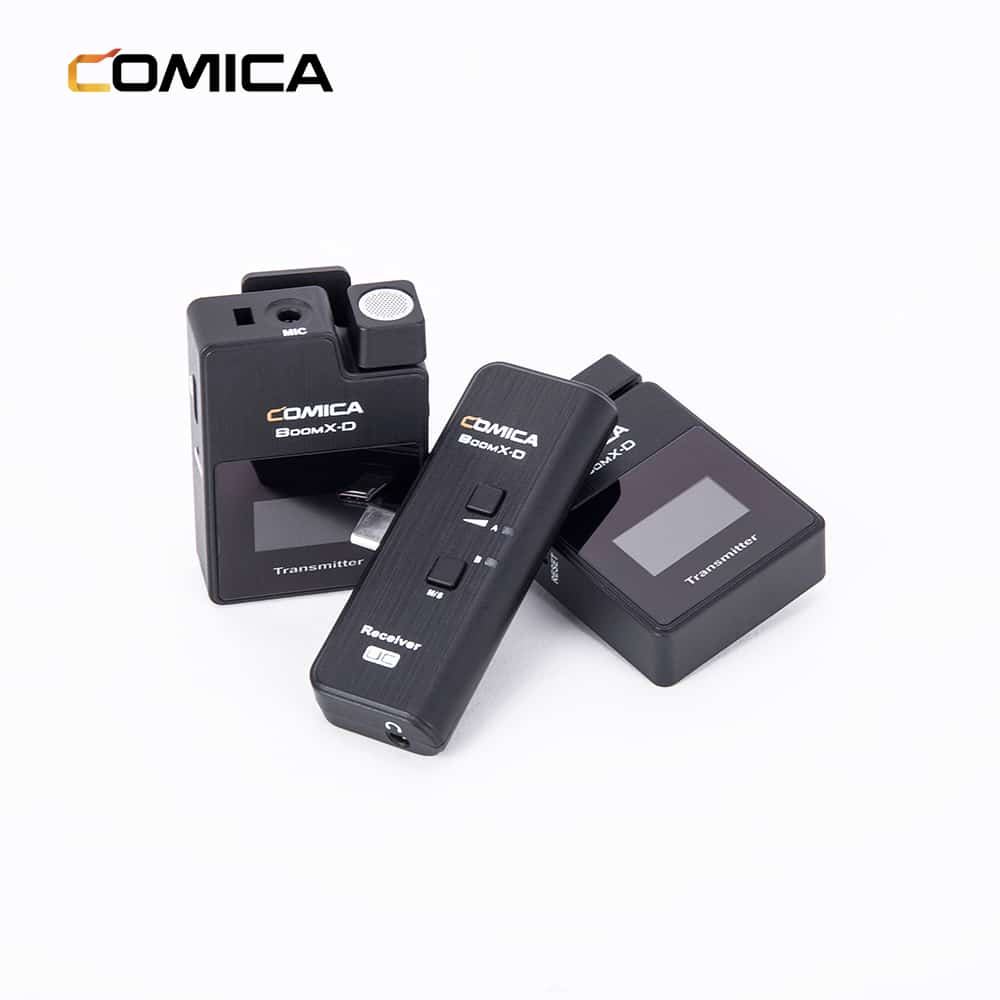 Comica BoomX-D UC2 draadloze microfoon-set met 2 zenders en USB-C-ontvanger - Draadloze microfoons