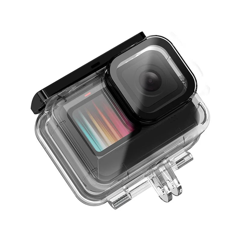Custodia Impermeabile MOJOGEAR Per GoPro Hero 9 10 11 12 - Waterproof Fino A 50m - Alloggiamento Trasparente Con Attacco Rapido