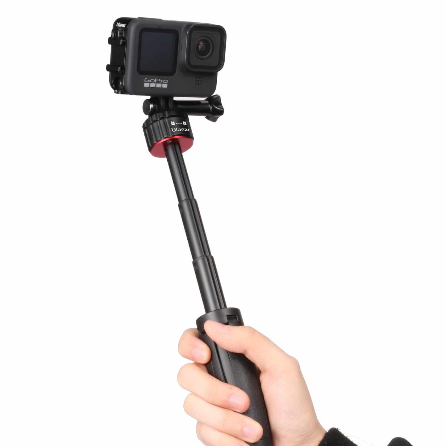 Ulanzi MT-31 GoPro vlog-statief, handgreep & selfie stick - met quick release mount - Obsolete