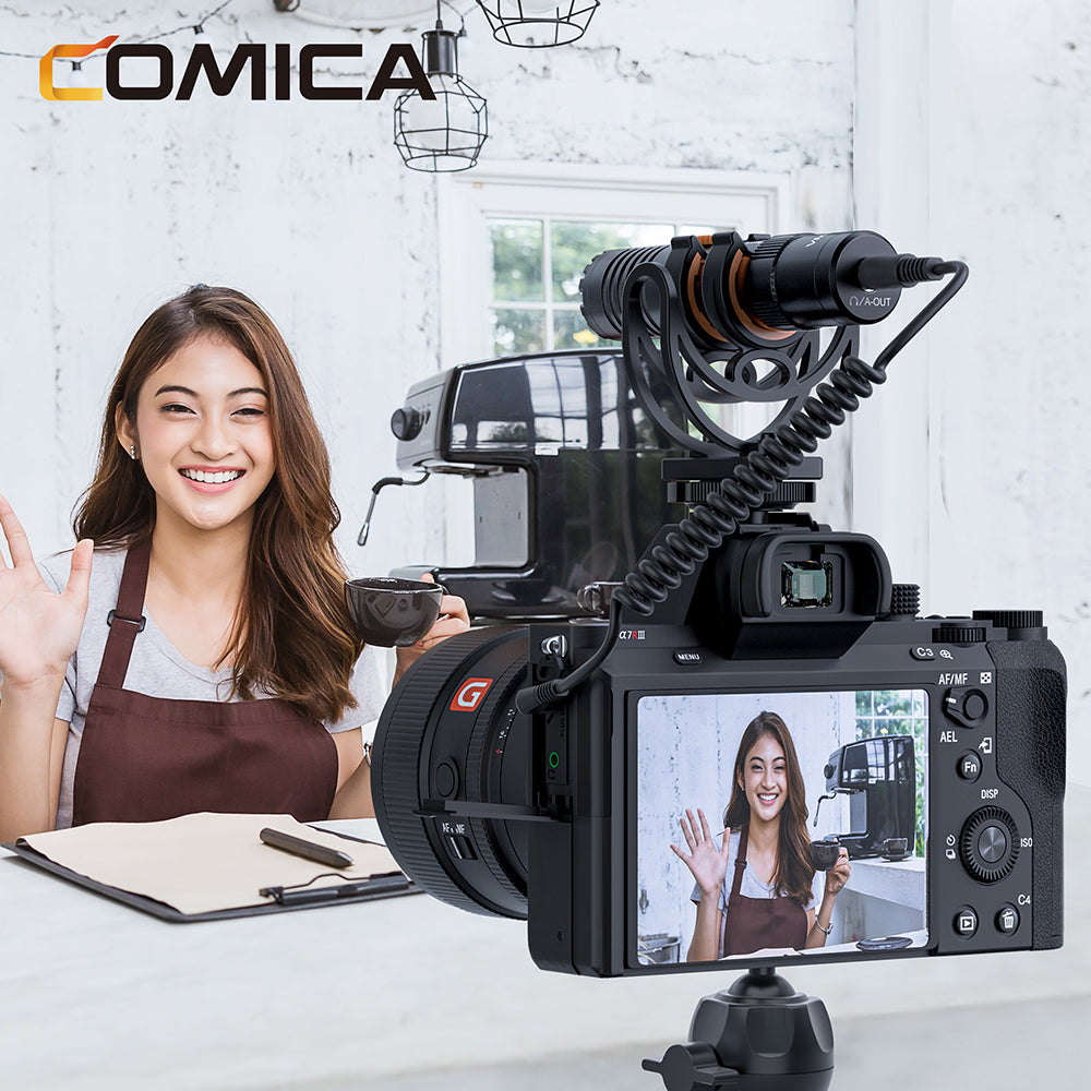 Comica VM10 Pro compacte microfoon voor telefoon en camera - met 3.5mm en USB-C - Obsolete