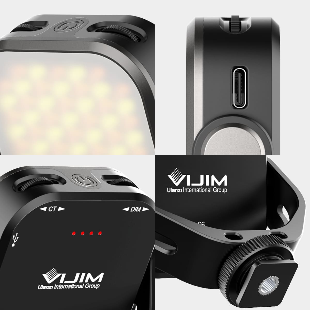 VIJIM VL66 rotatable LED light with adjustable colour temperature