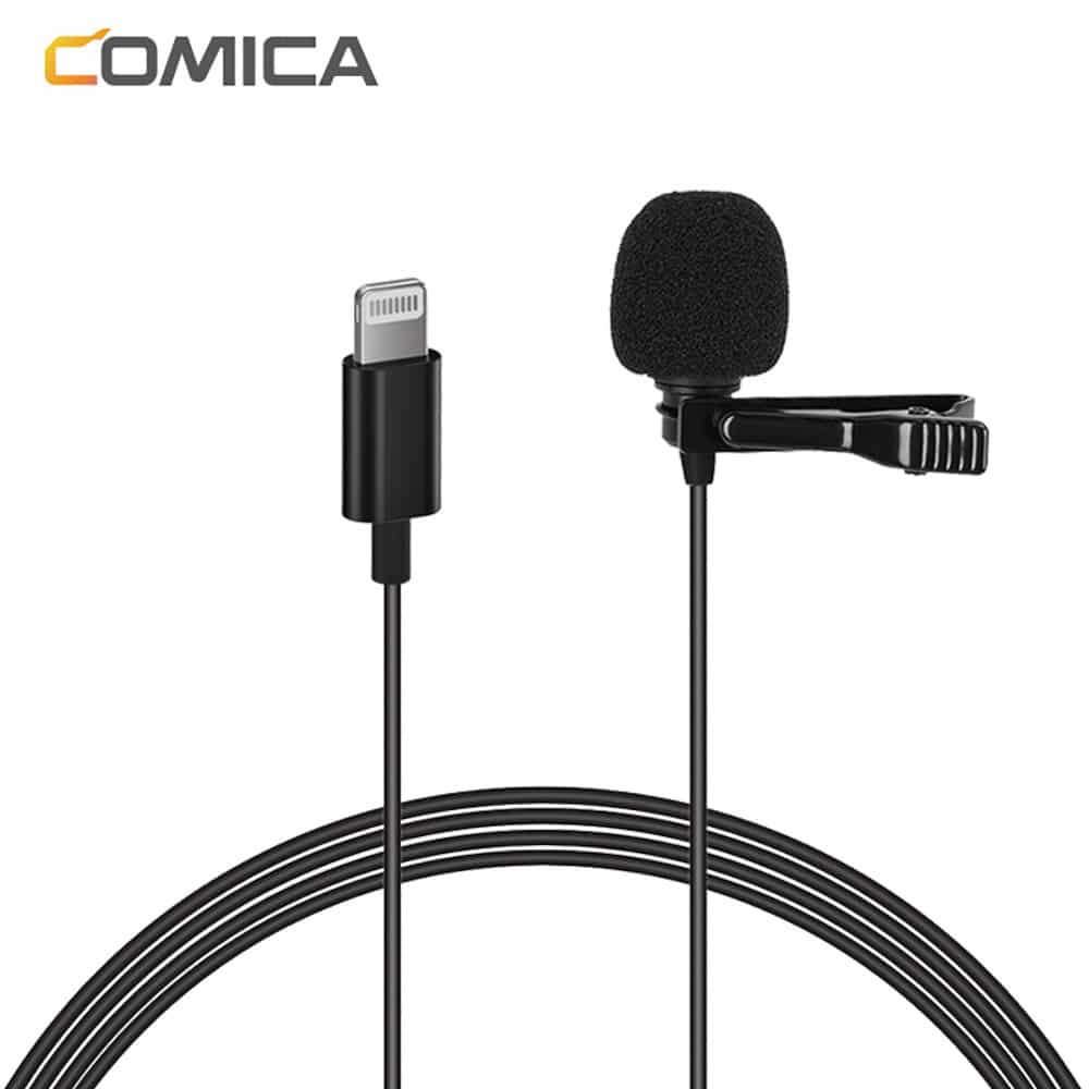 Comica CVM-V01SP (MI) lavalier microphone with Lightning connection for iPhone and iPad