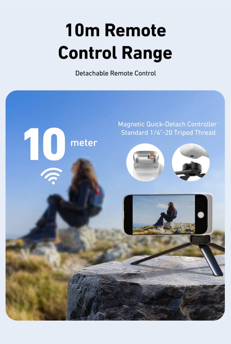 Telesin Fun Shot Magnetic Grip 2 - White