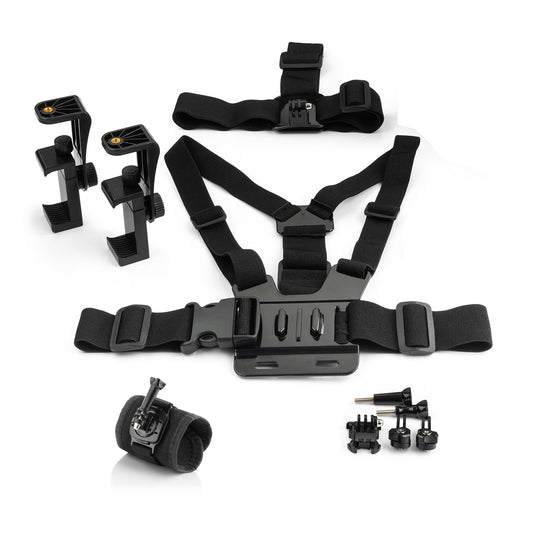 MOJOGEAR A03 Head, Chest + Wrist + Strap Kit - GoPro & smartphone
