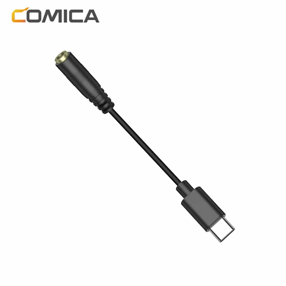 Comica USB-C naar mini-jack adapter - Audiokabels