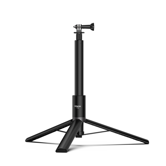 Ulanzi TT52 Selfie Stick Statief - 150 cm - 2-in-1 ontwerp - Zwart - GoPro Tripods