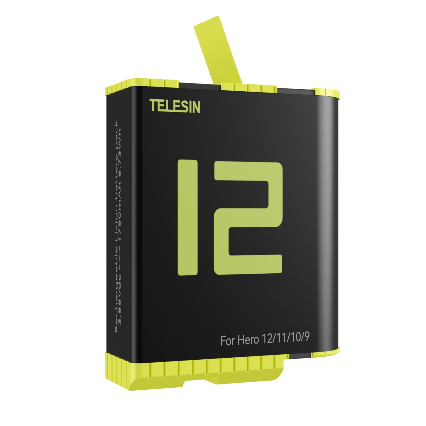 Telesin Batterij voor GoPro 9 / 10 / 11 / 12 - 1750 mAh