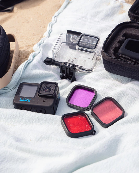 MOJOGEAR Duikfilters voor MOJOGEAR GoPro Hero 9,10,11,12 waterdichte behuizing - GoPro Onderwater-accessoires