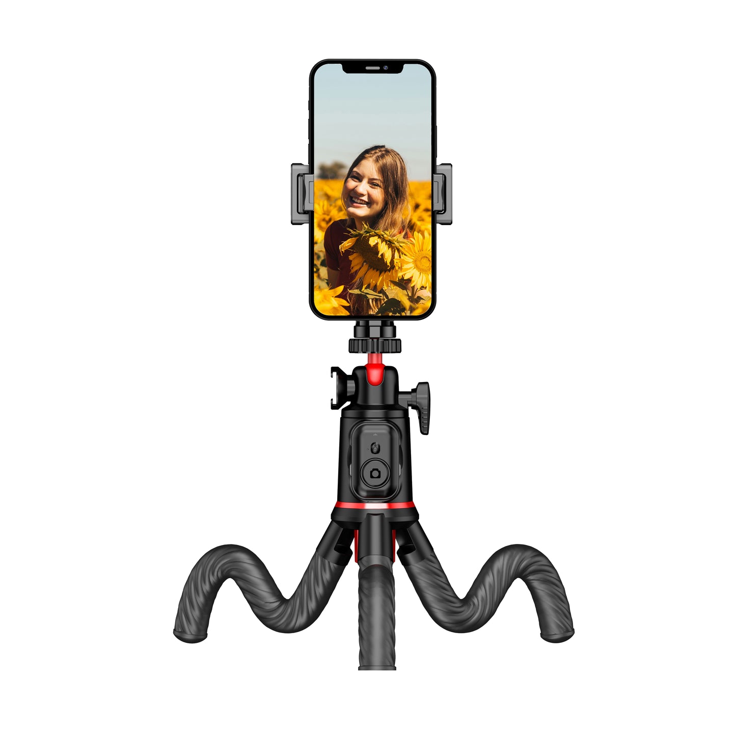 MOJOGEAR MG-TS1 Flexibel Selfie Stick Statief met Bluetooth Remote - Selfiesticks