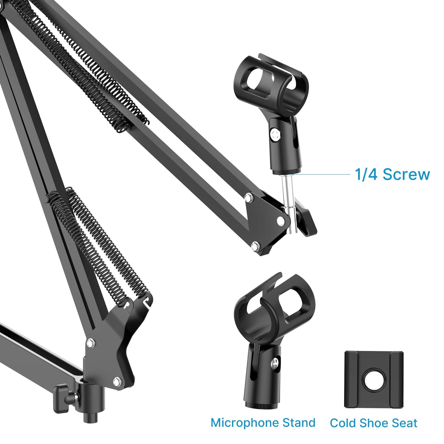 Ulanzi Live Broadcast Stand - adjustable microphone stand with 3 arms