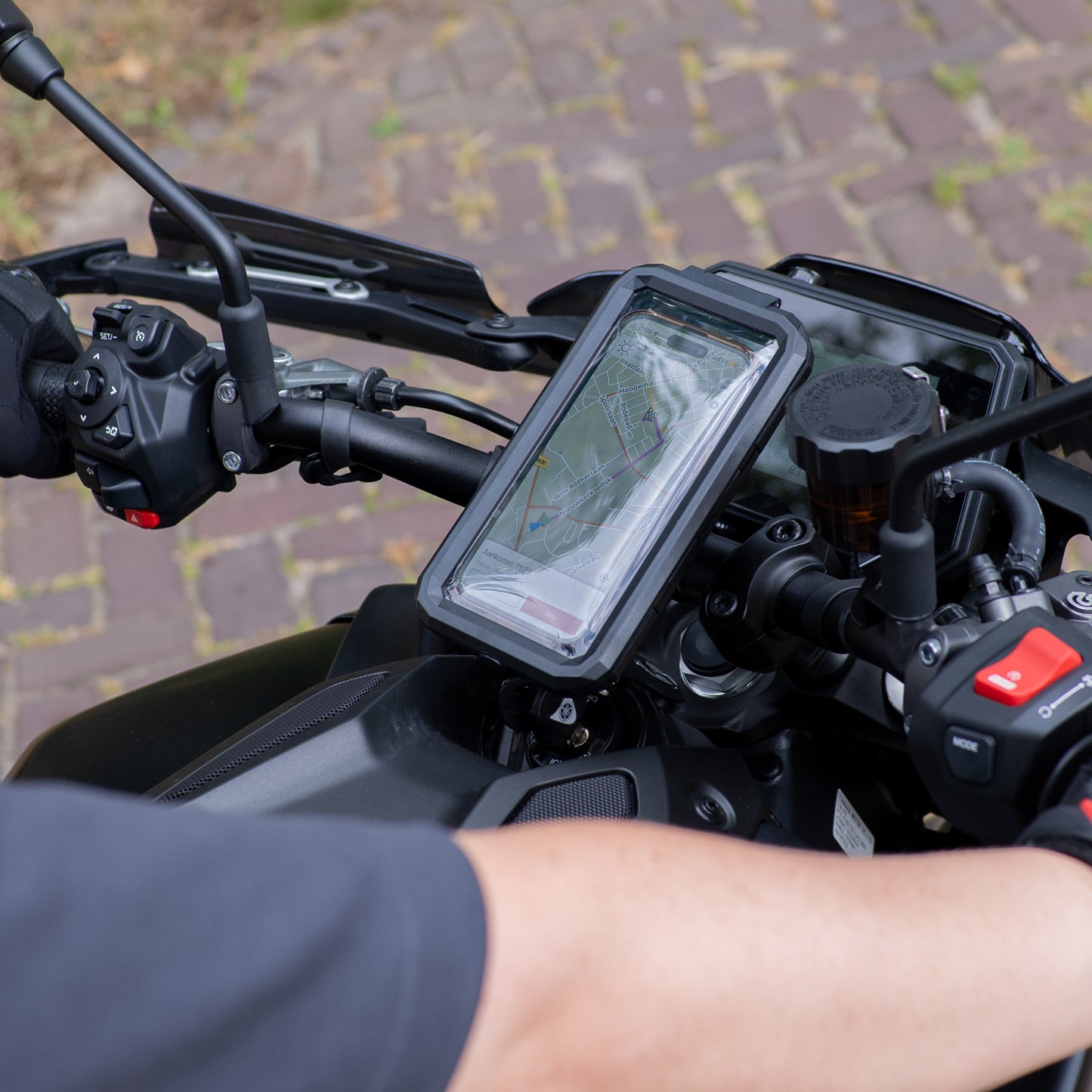 MOJOGEAR waterdichte telefoonhouder voor fiets & motor - Large - Telefoonhouders