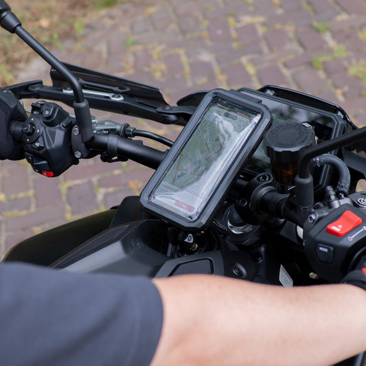 MOJOGEAR waterdichte telefoonhouder voor fiets & motor - Large - Telefoonhouders
